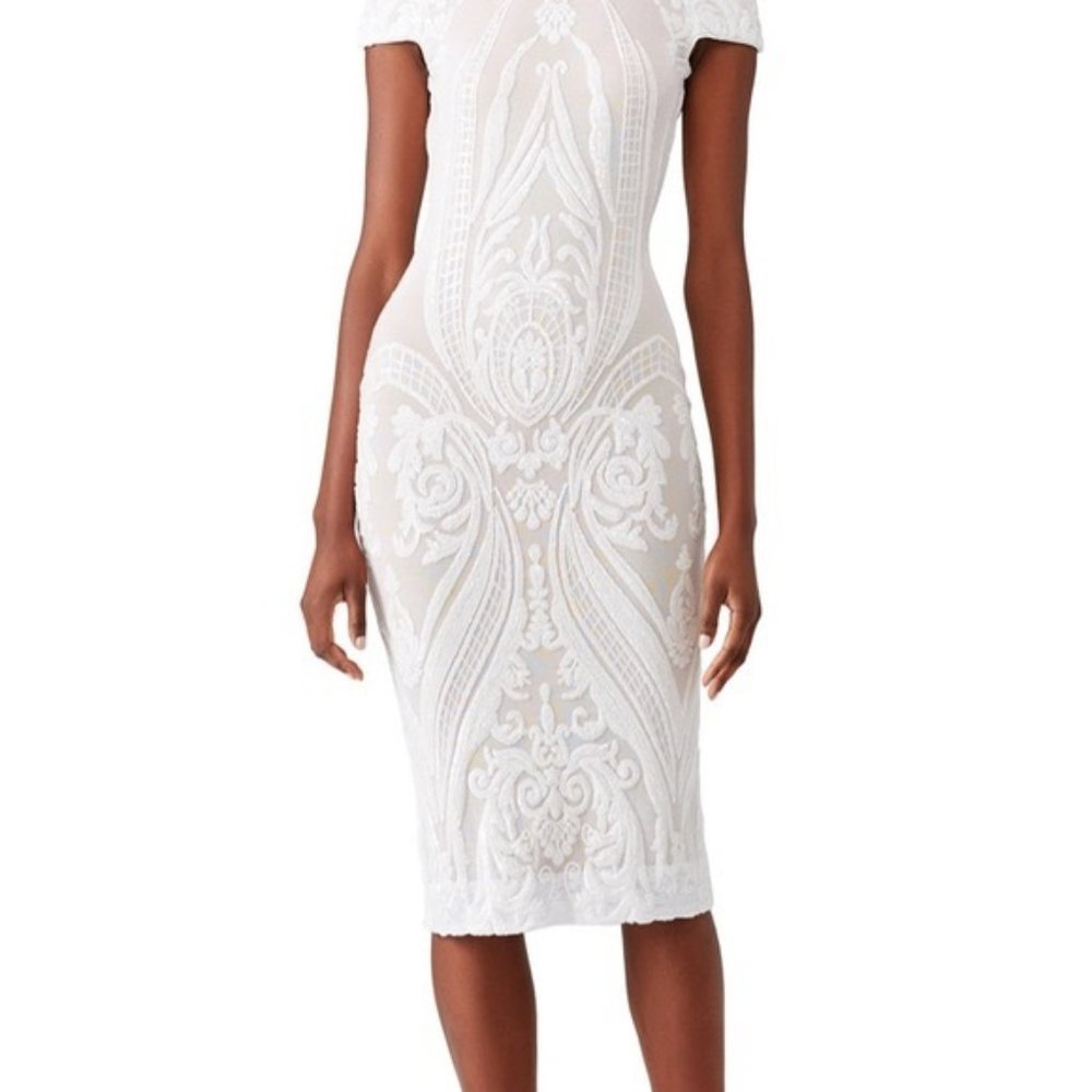 Dress the Population  Brandi Sequin Sheath S